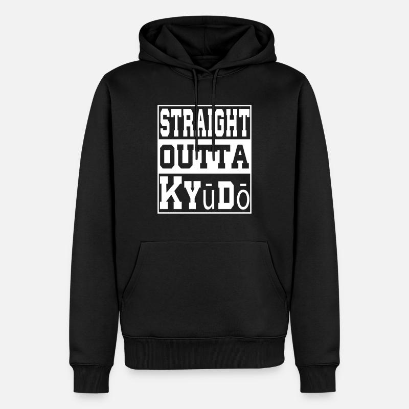 Kyūdō dit drôle - Sweat à capuche Premium bio Homme - noir