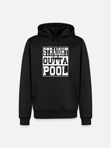 Pool saying funny - Men’s Premium Organic Hoodie - black