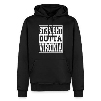 Virginia Spruch Lustig Virginia Geschenk - Männer Premium Bio Hoodie - Schwarz - Vorne - Nico (187cm)