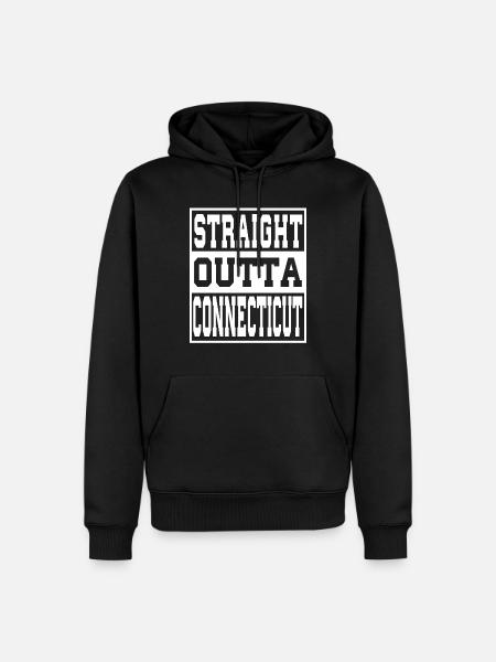 Connecticut Saying Funny Connecticut Gift - Men’s Premium Organic Hoodie - black