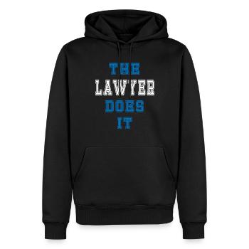 The Anwalt does it Anwalt Geschenk - Männer Premium Bio Hoodie - Schwarz - Vorne - Nico (187cm)