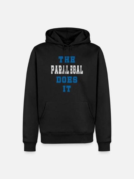 The Rechtsanwaltsfachangestellte does it - Men’s Premium Organic Hoodie - black