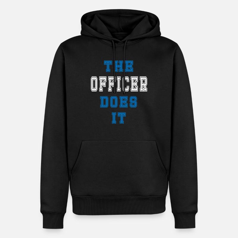 L’agent fait un cadeau d’agent - Sweat à capuche Premium bio Homme - noir