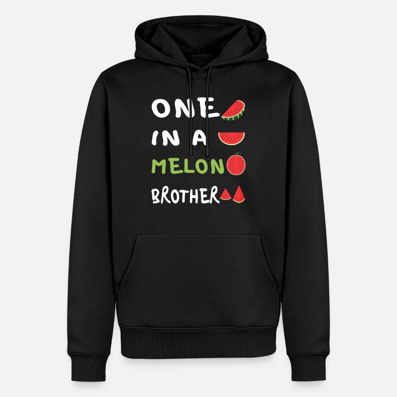 Einer in einer Melone - Männer Premium Bio Hoodie - Schwarz