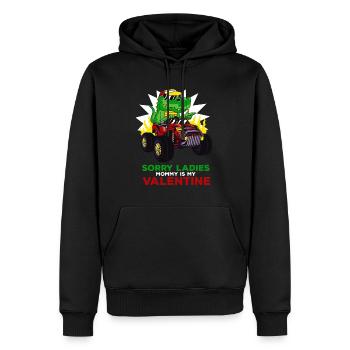 Sorry Ladies Mommy Is My Valentine - Männer Premium Bio Hoodie - Schwarz - Vorne - Nico (187cm)