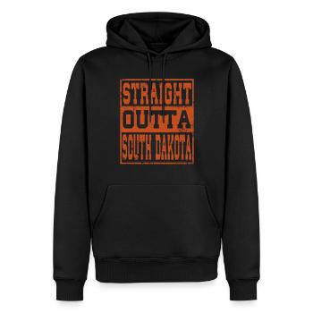 Dakota du Sud disant drôle Cadeau du Dakota du Sud - Sweat à capuche Premium bio Homme - noir - Devant - Nico (187cm)