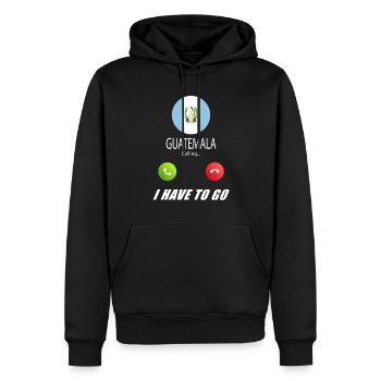 Le Guatemala appelle les drapeaux lusiger en disant - Sweat à capuche Premium bio Homme - noir - Devant - Nico (187cm)