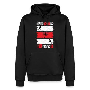 Floorball Floorball Salibandy Athlètes - Sweat à capuche Premium bio Homme - noir - Devant - Nico (187cm)