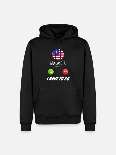 Malaysia calls lusiger flags spell - Men’s Premium Organic Hoodie - black
