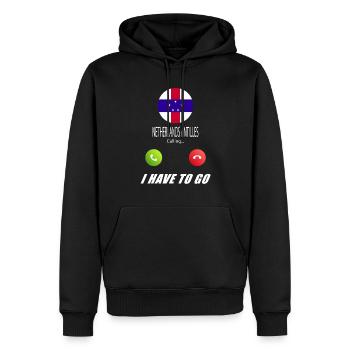 Niederländische Antillen ruft an Lusiger Flaggen - Männer Premium Bio Hoodie - Schwarz - Vorne - Nico (187cm)