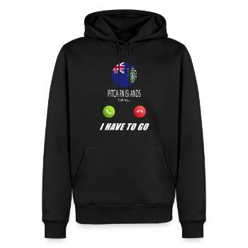 Pitcairninseln ruft an Lusiger Flaggen Spruch - Männer Premium Bio Hoodie - Schwarz - Vorne - Nico (187cm)