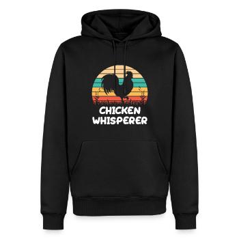 Chicken Whisperer - Männer Premium Bio Hoodie - Schwarz - Vorne - Nico (187cm)