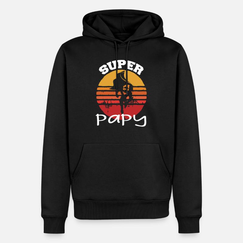 Uropa - Männer Premium Bio Hoodie - Schwarz