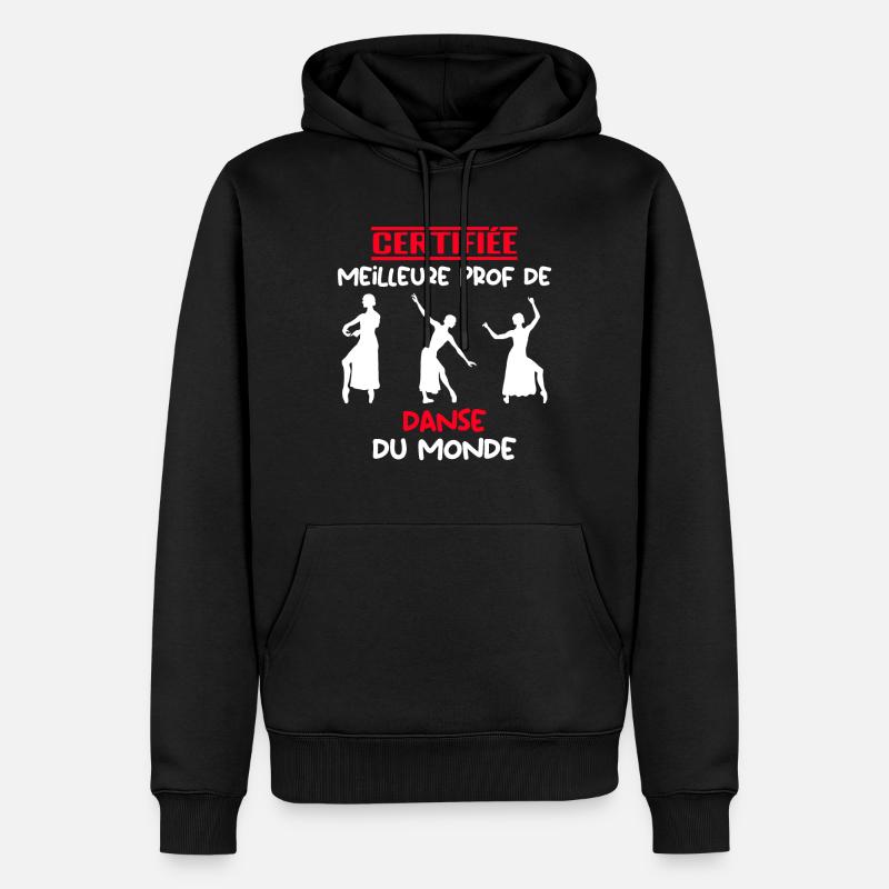ZERTIFIZIERTER BESTER LEHRER - Männer Premium Bio Hoodie - Schwarz