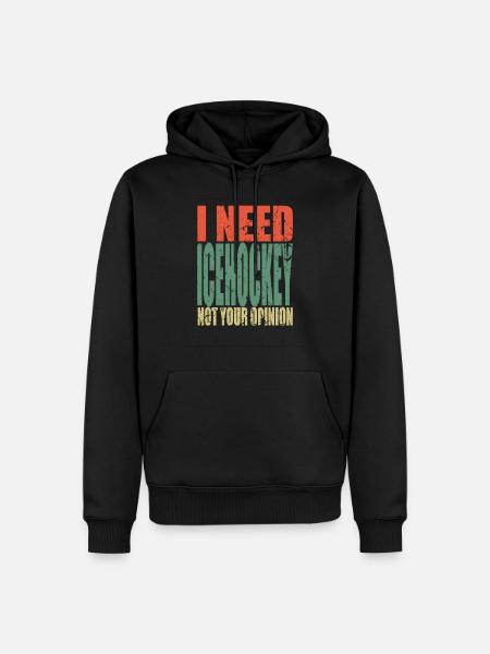 Ice hockey saying funny - Men’s Premium Organic Hoodie - black