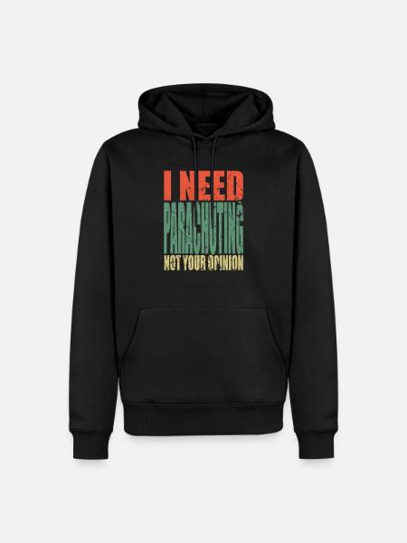 Skydiving saying funny - Men’s Premium Organic Hoodie - black