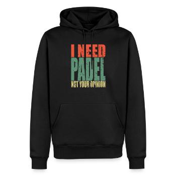 Padel Tennis Tennis Spruch lustig - Männer Premium Bio Hoodie - Schwarz - Vorne - Nico (187cm)