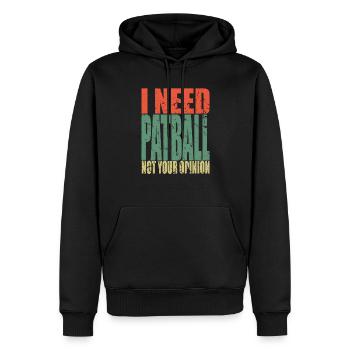 Patball Spruch lustig - Männer Premium Bio Hoodie - Schwarz - Vorne - Nico (187cm)