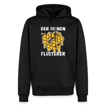 Imker der Bienen Flüsterer - Männer Premium Bio Hoodie - Schwarz - Vorne - Nico (187cm)