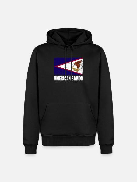 American Samoa Flag - Men’s Premium Organic Hoodie - black