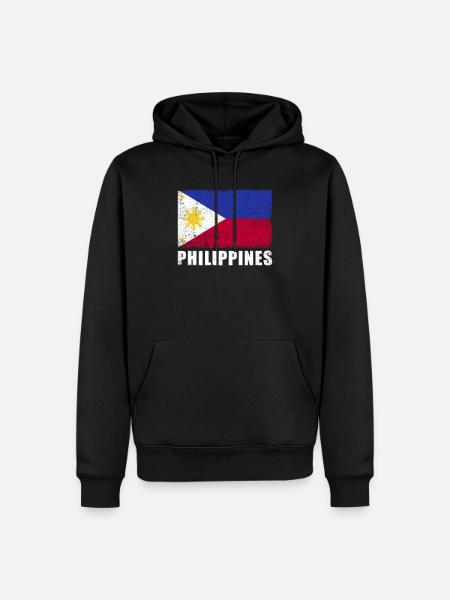 Philippines Flag Grunge Philippines Flag - Men’s Premium Organic Hoodie - black