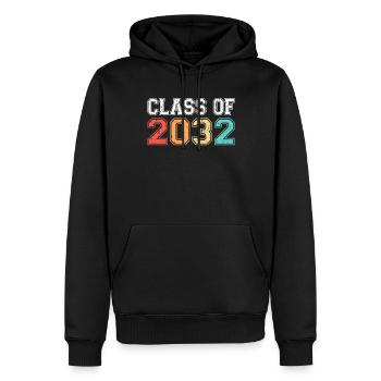 Klasse von 2032 Abschluss Retro Vintage - Männer Premium Bio Hoodie - Schwarz - Vorne - Nico (187cm)