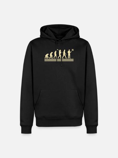 Évolution du professeur de mathématiques - Sweat à capuche Premium bio Homme - noir