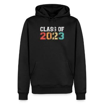 Klasse von 2023 Abschluss Retro Vintage - Männer Premium Bio Hoodie - Schwarz - Vorne - Nico (187cm)
