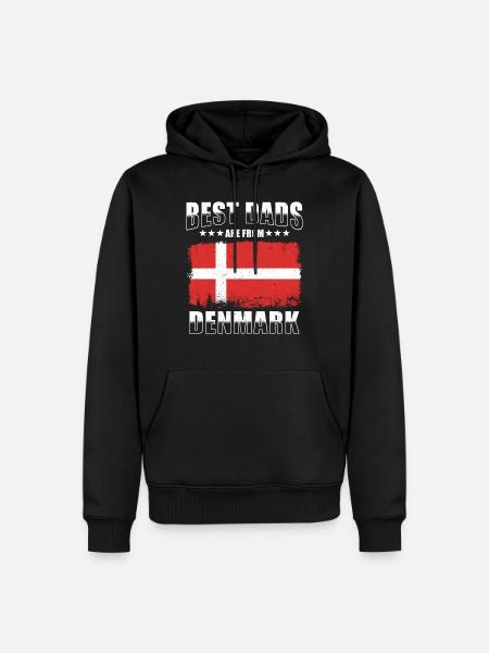 Danish Dad Denmark Father - Men’s Premium Organic Hoodie - black