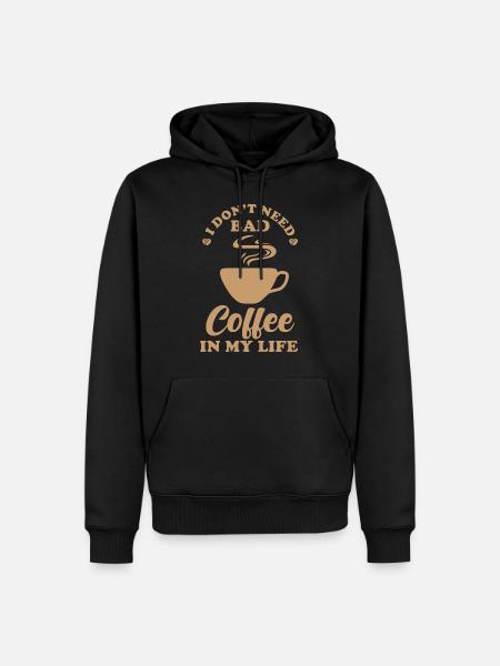 Coffee Saying Coffee Lover Gift - Men’s Premium Organic Hoodie - black