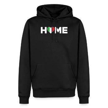 Italien Heimat Italien Flagge Italien Liebe - Männer Premium Bio Hoodie - Schwarz - Vorne - Nico (187cm)