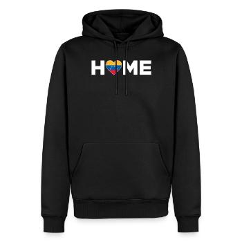 Venezuela Heimat Venezuela Flagge - Männer Premium Bio Hoodie - Schwarz - Vorne - Nico (187cm)