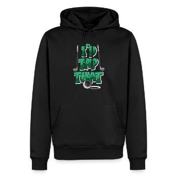 Golf Golfer Present Golf Player Golf Club Golf Ball - Men’s Premium Organic Hoodie - black - Front - Nico (187cm)