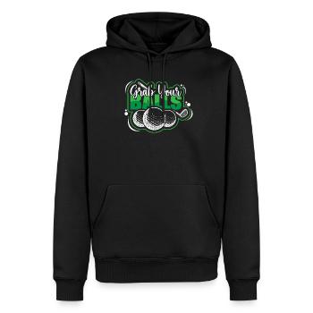 Golf Golfer Present Golf Player Golf Club Golf Ball - Men’s Premium Organic Hoodie - black - Front - Nico (187cm)