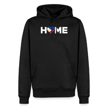 Philippines Patrie Philippines Drapeau - Sweat à capuche Premium bio Homme - noir - Devant - Nico (187cm)