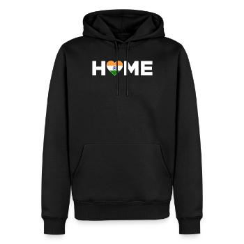 Indien Heimat Indien Flagge Indien Liebe - Männer Premium Bio Hoodie - Schwarz - Vorne - Nico (187cm)