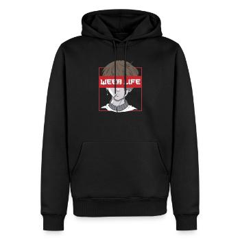 Anime Fan Präsent Japanischer Zeichentrick Cosplay - Männer Premium Bio Hoodie - Schwarz - Vorne - Nico (187cm)