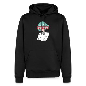 Anime Fan Präsent Japanischer Zeichentrick Cosplay - Männer Premium Bio Hoodie - Schwarz - Vorne - Nico (187cm)