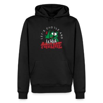 Anime Fan Präsent Japanischer Zeichentrick Cosplay - Männer Premium Bio Hoodie - Schwarz - Vorne - Nico (187cm)