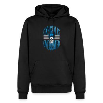 Les nageurs présentent des sports nautiques Natation Plongée - Sweat à capuche Premium bio Homme - noir - Devant - Nico (187cm)