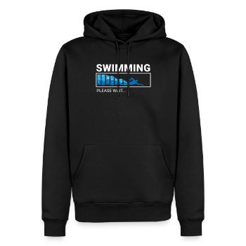 Schwimmer Präsent Wassersport Schwimmen Tauchen - Männer Premium Bio Hoodie - Schwarz - Vorne - Nico (187cm)