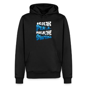 Schwimmer Präsent Wassersport Schwimmen Tauchen - Männer Premium Bio Hoodie - Schwarz - Vorne - Nico (187cm)