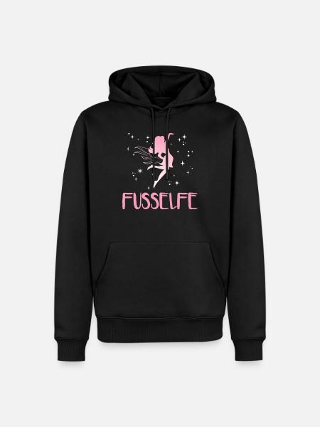 Podologie Pediküre Fußpfleger | Fußelfe - Männer Premium Bio Hoodie - Schwarz