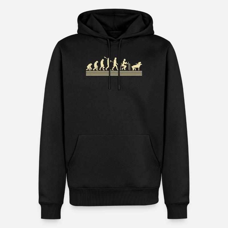 School psychologist evolution - Men’s Premium Organic Hoodie - black