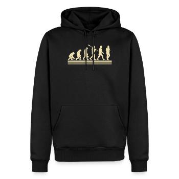 Développement du directeur financier - Sweat à capuche Premium bio Homme - noir - Devant - Nico (187cm)