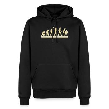 Evolution Des Mittelschullehrers - Männer Premium Bio Hoodie - Schwarz - Vorne - Nico (187cm)