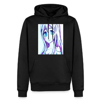 Japan Anime Drawing - Men’s Premium Organic Hoodie - black - Front - Nico (187cm)