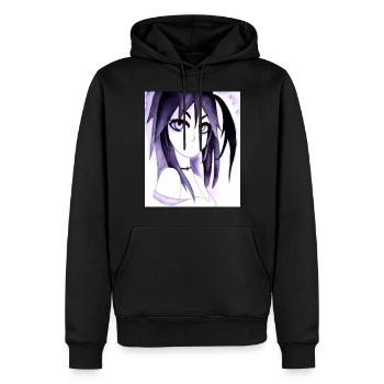 Japan Anime Drawing - Men’s Premium Organic Hoodie - black - Front - Nico (187cm)