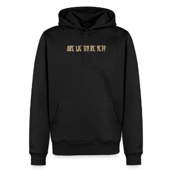 Voyage d’aventure Présent Amoureux de voyage - Sweat à capuche Premium bio Homme - noir - Devant - Nico (187cm)