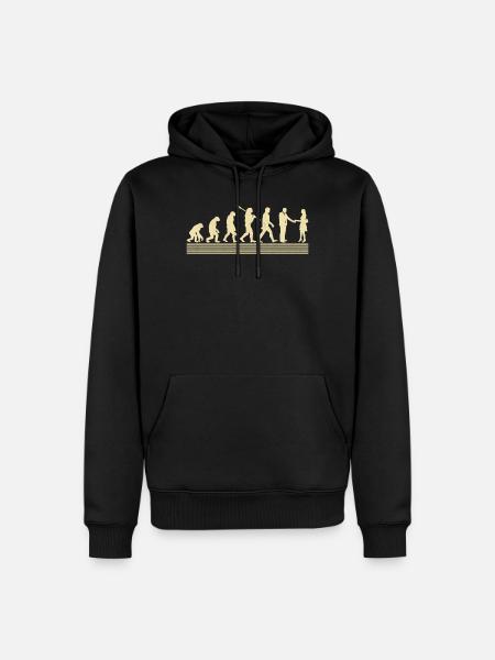Real estate agent evolution - Men’s Premium Organic Hoodie - black